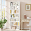 Homfa 82" Tall Bookcases, Freestanding Display Storage Shelves, 7-Tier Open Bookshelf for Home Office Living Room Bedroom, White