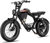 Luckeep M5 Electric Bike for Adults/Teen, 1500W Peak Motor, Max 32MPH,48V 15AH Battery, Max 60 Miles Electric Motorcycle for Mountains,20" Fat Tire Electric Dirt Bike,Sand,Road,Full Suspension