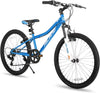 Hiland 24 Inch Mountain Bike, Front Suspension Fork Bicycles for Adults Multiple Colors