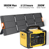 Mondawe 1000W Portable Power Station 1024Wh Solar Generator with AC Outlet for Home Use,Camping,Emergencies