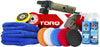 Chemical Guys BUF_209X TORQX Random Orbital Polisher, Complete Detailing Kit with Pads, Pad Cleaner & Conditioner, Towels (Safe for Cars, Trucks, SUVs, & More) 700W, Orbit 8mm - 12 Items