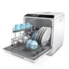 Hermitlux Portable Countertop Dishwasher, 5 Washing Programs, 5L Built-in Water Tank and Air-Dry Function, HMX-DW03