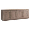 Evelyn&Zoe Tillman Rectangular TV Stand for TV's up to 75", Black Grain