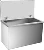 Luku Drop in Ice Chest, Stainless Steel Commercial Ice Bin with Hinged Cover, Outdoor Kitchen Ice Bar for Drinks