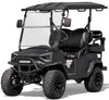 Coleman Powersports CGC2 51.2V Electric Utility Golf Cart, 4-Seater Vehicle Up to 20 MPH & 40 Miles Range, 5kW Motor, LCD Display & Rear Storage, Ages 16 and Up, Matte Black