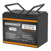 D0NGHOT 12V 100Ah LiFePo4 Lithium Battery, Group 31 Deep Cycle Marine Battery for Trolling Motor