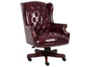 Boss Office Products Traditional High Back Faux Leather Tufted Executive Chair, Oxblood