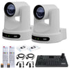 2 x PTZOptics Move SE PTZ Camera with 20x Optical Zoom + PTZOptics SuperJoy PTZ Camera Controller