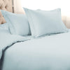 BNM Egyptian Cotton Duvet Cover Set, King/ California King, Baby Blue