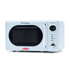 Nostalgia Retro Compact Countertop Microwave Oven - 0.7 Cu. Ft. - 700-Watts with LED Digital Display - Child Lock - Easy Clean Interior - Orange