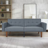 Sofa Bed, Convertible Memory Foam Futon Couch, Adjustable Sleeper Sofa Bed for Living Room, Gray