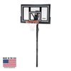Lifetime 50-Inch Shatterproof Inground Basketball Hoop with Action Grip Adjustment & Slam-It Rim �C Model 1084-Outdoor Play