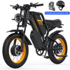COSWHE GT20 Electric Bike for Adults, Electric Dirt Bike with 1500W Motor 48V/25Ah Removable Battery, Up to 31MPH & 93 Miles, Electric Motorcycle with 7-Speed, 20" x 4.0 Fat Tire Ebikes for Adults