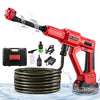 Filluck 1060PSI Cordless Pressure Washer, Portable Handheld High-Pressure Car Washer with 5.0Ah Long-Lasting Battery, 3-Speed Adjustable, 2.8GPM, 6-in-1 Nozzle for Car Cleaning/Garden/Floor