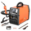 HITBOX 3 in 1 MIG Welder Machine, Synergetic 140A Flux Core Wire Feed Welder 110V/220V, MMA/ MIG/ Lift TIG, Portable Welding Machine