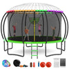GVDV 16FT Outdoor Trampoline for Kids & Adults, Recreational Trampoline w/Ladder & Safety Net