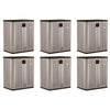 Suncast 2-Shelf Resin Base Cabinet, Platinum Metallic