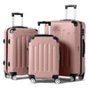 Zimtown Luggage 3 Piece Set Suitcase ABS Hardside Lightweight with TSA Lock Spinner Wheels, Beige