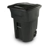Toter Trash Can Greenstone With Wheels And Lid, 96 Gallon