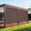 Superjoe Outdoor Roller Shade for Patio, Cordless Blackout Waterproof Blind, UV Block, 4'L x 6'W