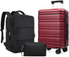 MIUSSE Luggage Sets 3 Piece, 20 Inch Carry On Luggage with Wheels, 100% PC Hardshell Suitcase with TSA Lock, Carry On Suitcases Airline Approved With Travel Backpack for Men Women