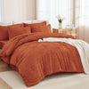 Queen Comforter Set 7 Piece Dark Emerald Green - Bed in a Bag Queen Boho Lightweight Fluffy Tufted Bedding Sets with Comforter, Sheets, Pillowcases & Shams
