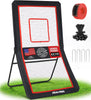 Lacrosse Rebounder, 4x7FT/4x6FT Lacrosse Rebound for Backyard with 5 Rebound Angles, Target Strip, Bounce Back Net Perfect for Lax Baseball Volleyball & Soccer Practice
