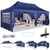 HOTEEL 10' x 20' Pop up Canopy Tent,Heavy Duty Waterproof Commercial Instant Gazebo,Outdoor Canopy for Party,Wedding,Event,Backyard,White