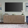 Evelyn&Zoe Hanson Rectangular TV Stand for TV's up to 75", Black Grain