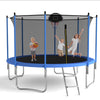 HEVAOTRY Trampoline for Kid Adult 10FT Outdoor Trampoline with Safety Enclosure Net ladder