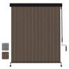 Shade&Beyond Premium Outdoor Roller Shade, Patio Roll Up Blinds with Valance, 6X6FT, Mocha