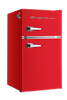 Frigidaire Retro 3.1 Cu ft Two Door Compact Refrigerator with Freezer, Red