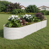 2-Pack Galvanized Steel Raised Garden Beds Kit -Outdoor Metal Planter Boxes for Vegetables, Flowers & Herbs.Tool-Free Assembly, Rust-Resistant Green Coated Design