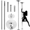 Adjustable Dance Pole Portable Stripper Pole Static Spinning Exercise Fitness,Silver