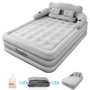 AJONALAA 18in Queen Air Mattress with Headboard, Inflatable Mattress Airbed for Camping