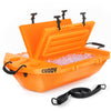 Cuddy Floating Cooler and Dry Storage Vessel - 40QT - Amphibious Hard Shell Design, Navy