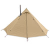 One Person Camping Tipi Hot Tents with Stove Jack 4 Season Teepee Tent for Hunting Backpacking Hiking Black