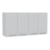 TUHOME 120 Wall Cabinet Engineered Wood Cabinets in  White