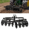KOJEM Disc Plow Harrow for Prep Soil Cut Weeds & Clear Crop Remains Easy Mounting with Integrated 3-Point Hitch��2 PACKAGES