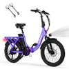Actbest Electric Bike for Adults, Mars 20'' Fat Tire Folding Ebike with Peak 1200W Motor, 7 Speed 28MPH, 48V 499Wh Removable Battery, Adjustable Bike Stem, Foldable Electric Bicycle UL2849 (Black)