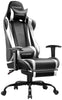 GTRACING Gaming Chair, Ergonomic Office Desk Chair with Lumbar Support, PU Leather, Footrest & Adjustable Headrest, Red