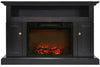 Cambridge Sorrento Electric Fireplace Heater with 47" Entertainment Stand and Charred Log Display