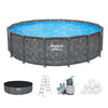 Bestway APX 365 20'x52" Round Above Ground Swimming Pool Set with Pump & Ladder