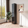 Slim Tall Storage Cabinet,Pantry Cabinet with Doors Shelves Small Space for Kitchen Living Room Bathroom