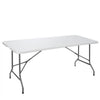 HXYHJ 3/4/6/8 FT Plastic Folding Tables - Ultra - Portable, Durable for Indoor & Outdoor Use - Ideal for Picnics, Camping, Parties and More-6 FT
