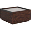 Pemberly Row Contemporary Engineered Wood Coffee Table in Brown