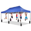 Ainfox 10x20 Heavy Duty Pop up Canopy Tent with Weighted Sandbags,Outdoor Shade Instant Folding Event Gazebo with Wheeled Bags,White