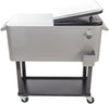 HEYWU 80 Quart Ice Chest Water Cooler with Bottle Opener, Milk White