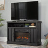 Sauder Entertainment/Fireplace TV Stand for TV's up to 50", Black Finish