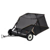 VEVOR 42-inch Lawn Sweeper Tow Behind, 12 cu.ft. Large Pull Behind Grass Sweeper, Heavy Duty Leaf & Grass Collector with Dumping Rope Design, Adjustable Sweeping Height for Picking Up Debris & Grass